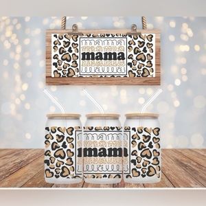 NEW Mama Glass Can with Bamboo Lid